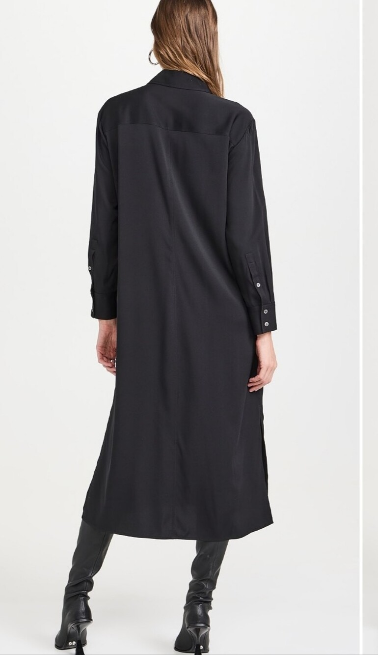 AYR The Deepest End Dresd Black Silk Size Large - Picture 3 of 16